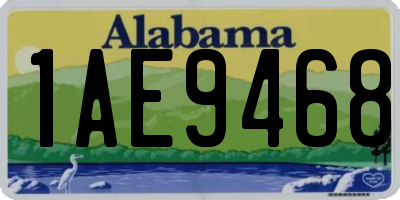 AL license plate 1AE9468