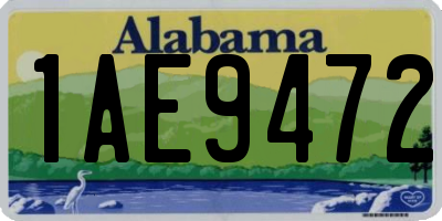 AL license plate 1AE9472