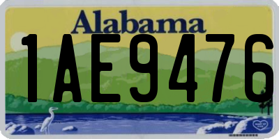 AL license plate 1AE9476