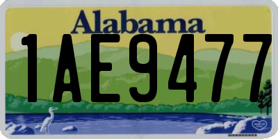 AL license plate 1AE9477
