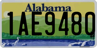 AL license plate 1AE9480