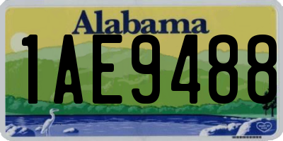 AL license plate 1AE9488
