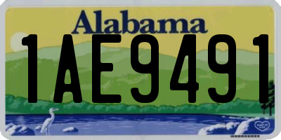 AL license plate 1AE9491