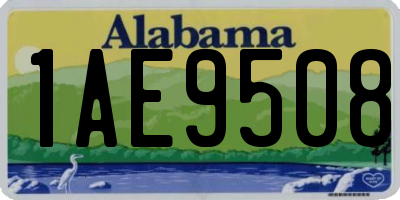 AL license plate 1AE9508