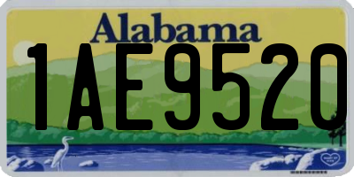 AL license plate 1AE9520