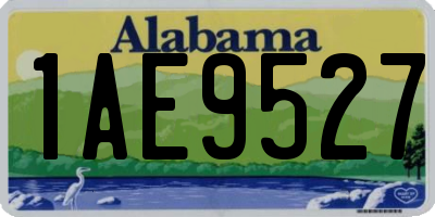 AL license plate 1AE9527