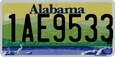 AL license plate 1AE9533