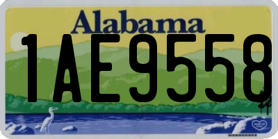 AL license plate 1AE9558