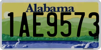 AL license plate 1AE9573