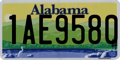 AL license plate 1AE9580