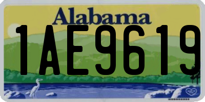 AL license plate 1AE9619
