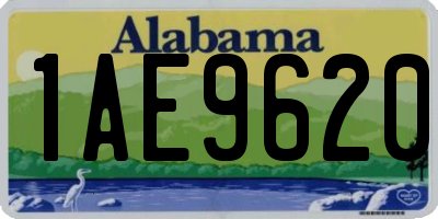 AL license plate 1AE9620