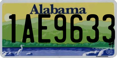 AL license plate 1AE9633