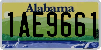 AL license plate 1AE9661