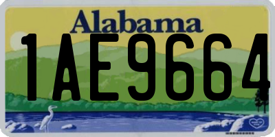 AL license plate 1AE9664