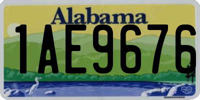 AL license plate 1AE9676