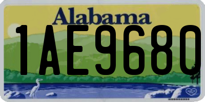 AL license plate 1AE9680