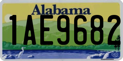 AL license plate 1AE9682