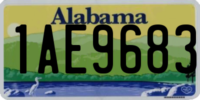 AL license plate 1AE9683