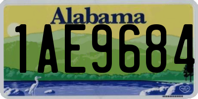 AL license plate 1AE9684