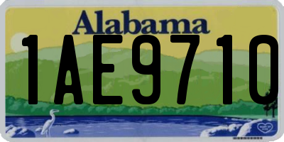 AL license plate 1AE9710