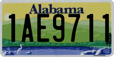 AL license plate 1AE9711