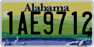 AL license plate 1AE9712