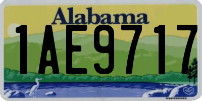 AL license plate 1AE9717