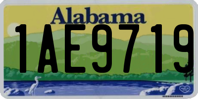 AL license plate 1AE9719