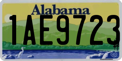 AL license plate 1AE9723