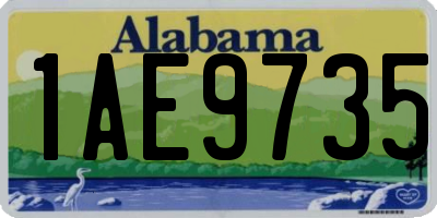 AL license plate 1AE9735