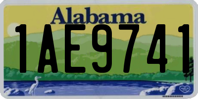 AL license plate 1AE9741