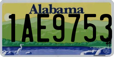 AL license plate 1AE9753