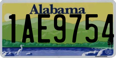 AL license plate 1AE9754