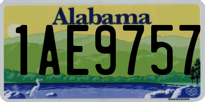 AL license plate 1AE9757