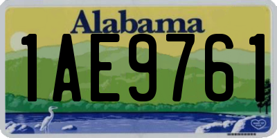 AL license plate 1AE9761