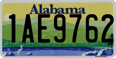 AL license plate 1AE9762