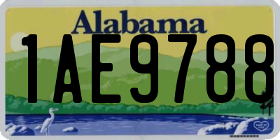 AL license plate 1AE9788
