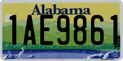 AL license plate 1AE9861