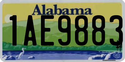AL license plate 1AE9883