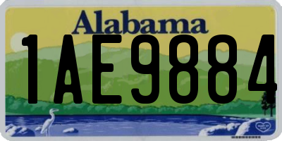 AL license plate 1AE9884