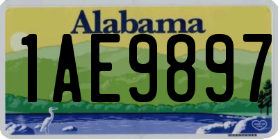 AL license plate 1AE9897