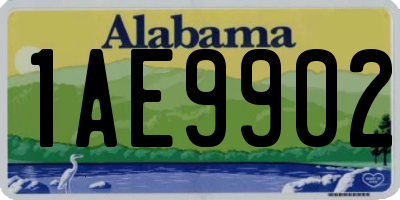 AL license plate 1AE9902
