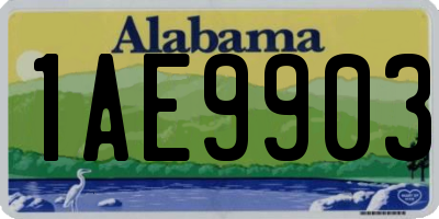 AL license plate 1AE9903