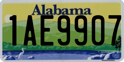 AL license plate 1AE9907