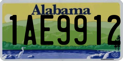 AL license plate 1AE9912