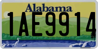 AL license plate 1AE9914