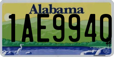 AL license plate 1AE9940