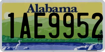 AL license plate 1AE9952