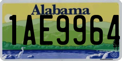 AL license plate 1AE9964